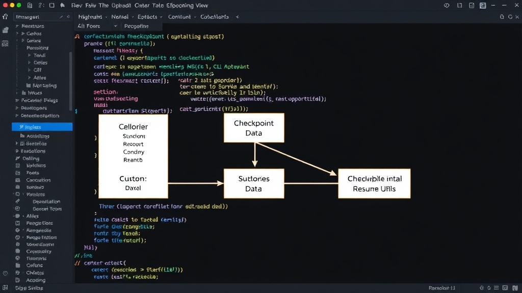Diagram showing CLI checkpoint data structure for robust upload resumption