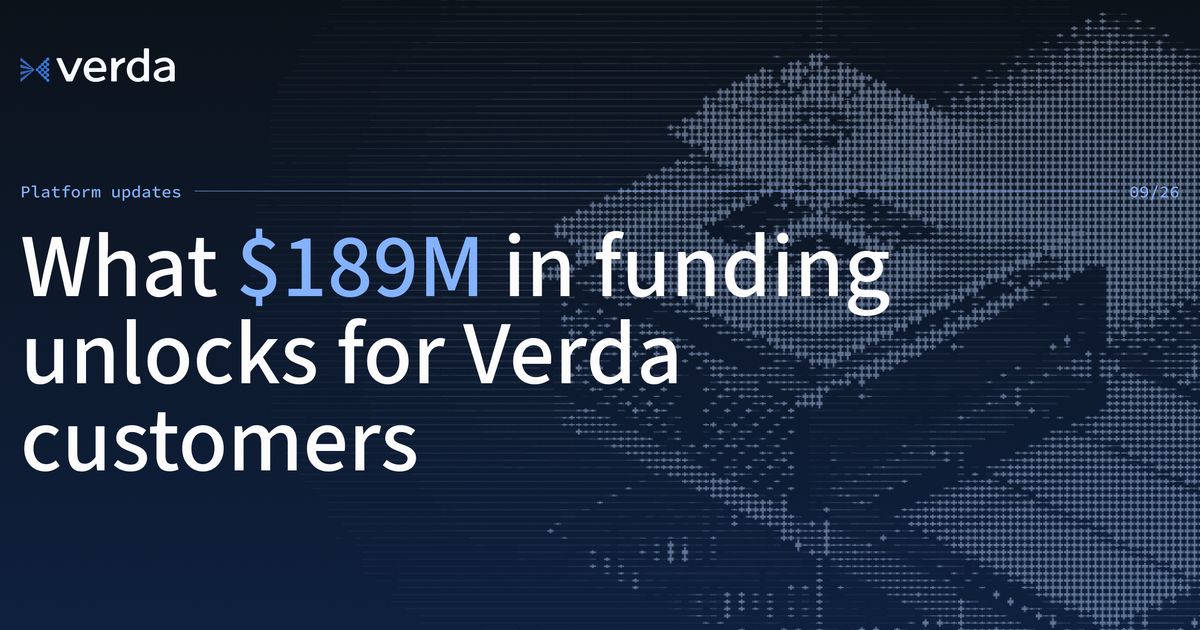 Verda Secures $189M Series B for Energy Transition Software
