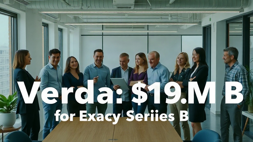 Verda CEO and founding team members celebrating the Series B funding announcement