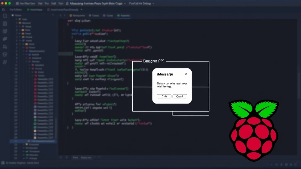 Diagram showing iMessage Hermes architecture on a Raspberry Pi