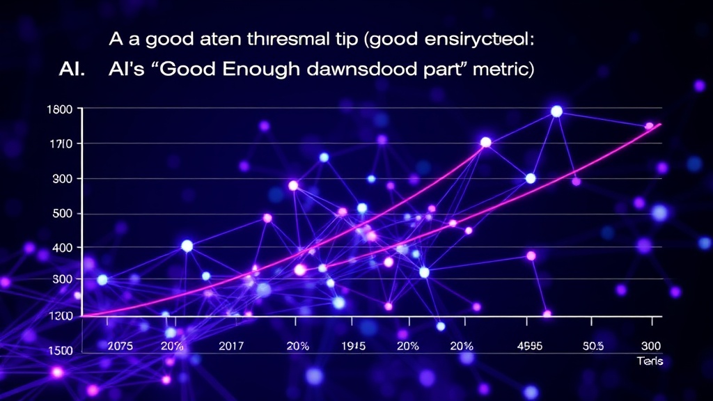 Comparison chart of AI model performance metrics against the 'good enough' threshold