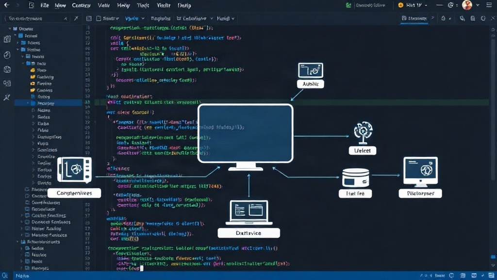 Diagram showing a developer's local machine with multiple microservices