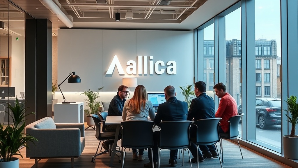 Allica Bank's London headquarters, symbolizing modern financial innovation.
