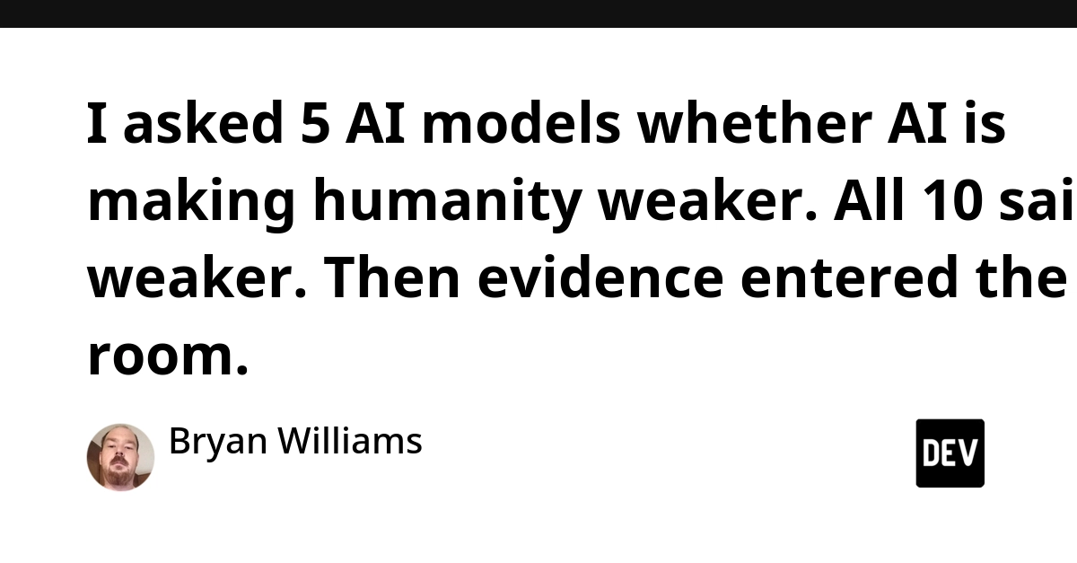 AI Models Agree: AI Makes Humanity Weaker, Then Evidence Shifts Views