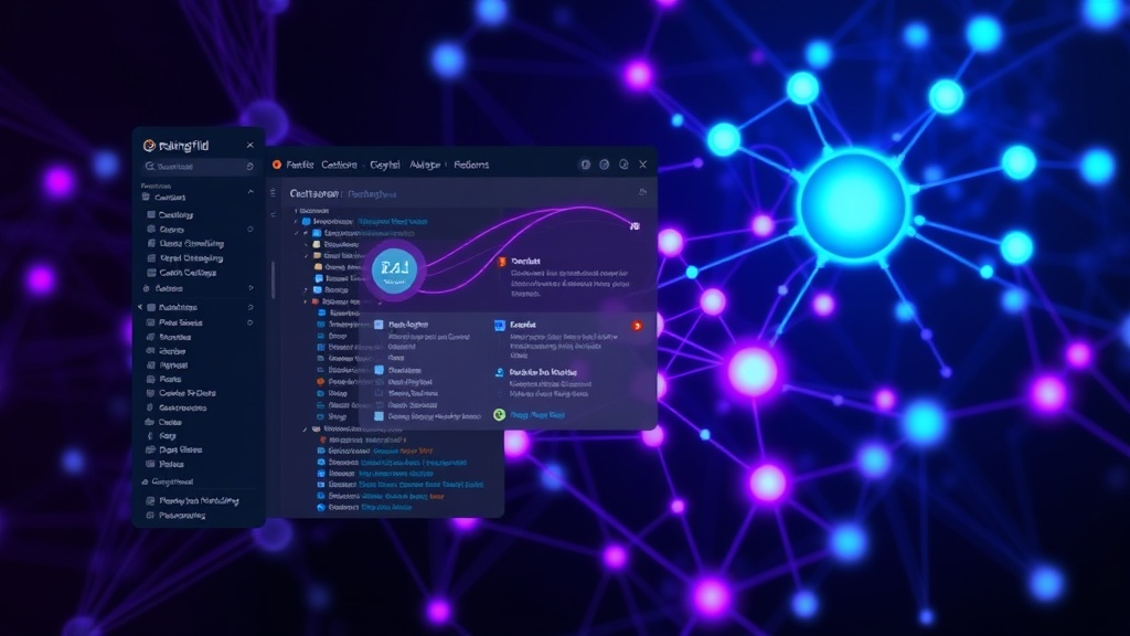 User interface showcasing >PlayingFild's context-aware tab grouping and management features