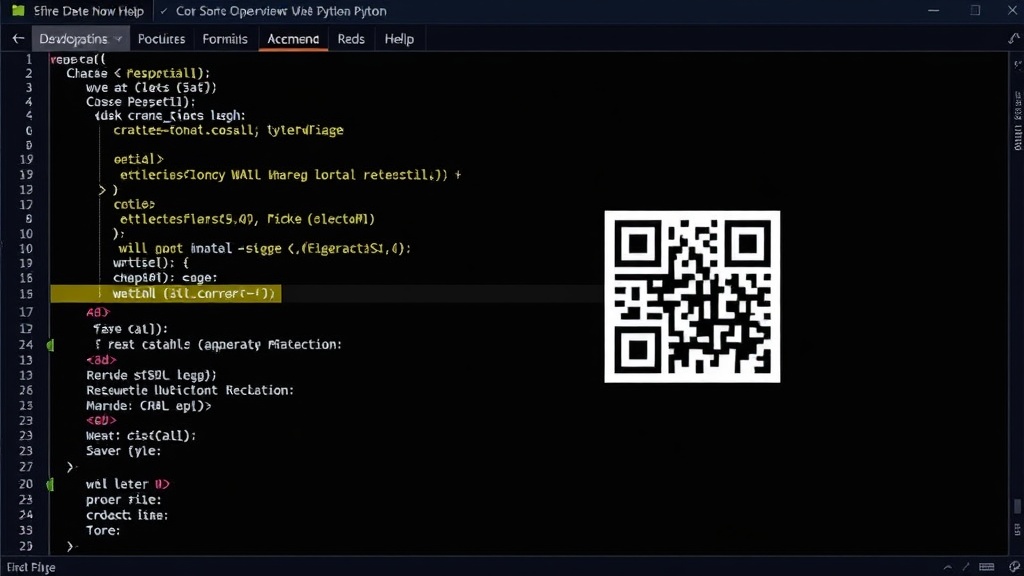 Python script output showing a generated QR code image saved to disk