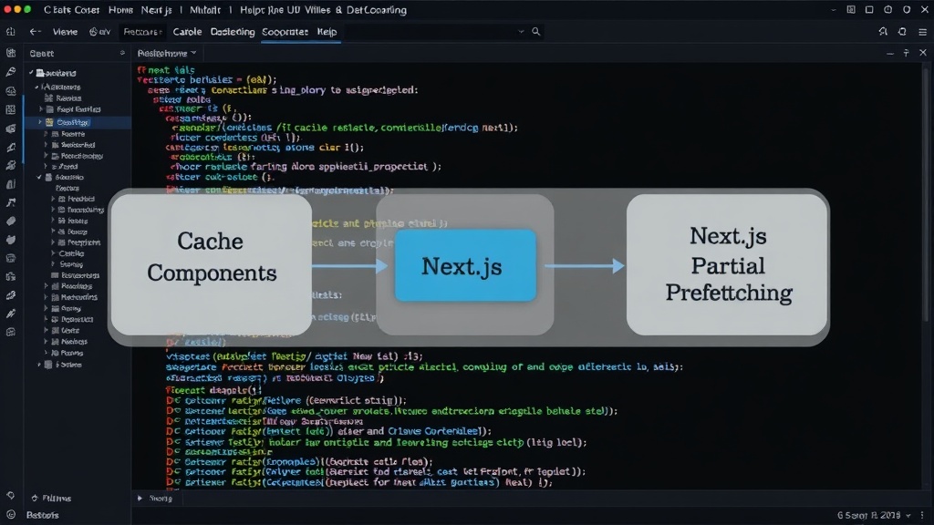 Diagram illustrating Next.js Cache Components and Partial Prefetching in action