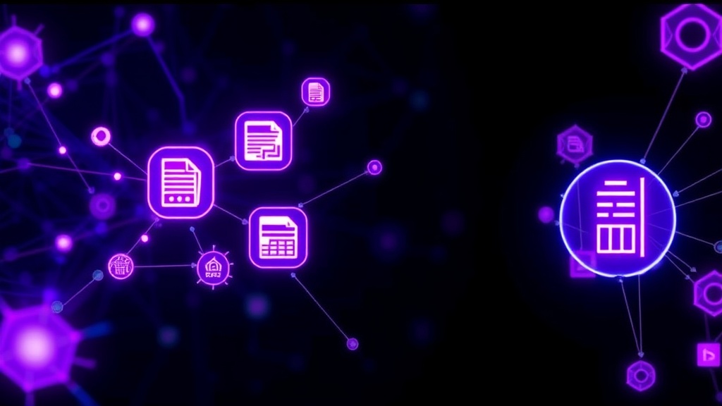 Visual representation of AI agents interacting with various business documents in the O2C workflow