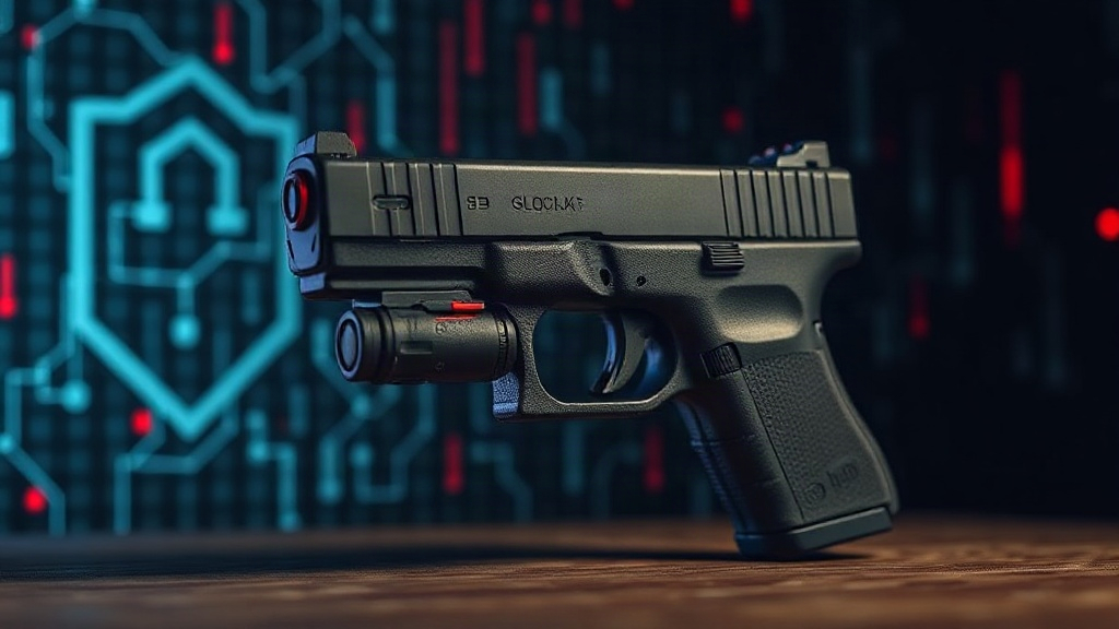 A 3D-printed 'Glock switch' component designed to convert semi-automatic pistols to automatic fire.