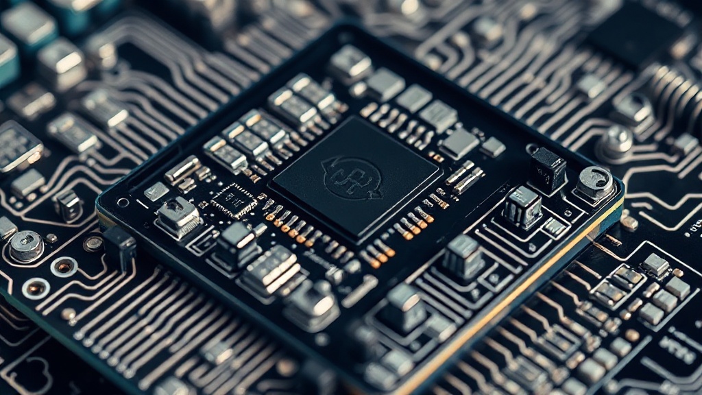 Close-up of a delayered silicon die showing intricate transistor structures and metal interconnects