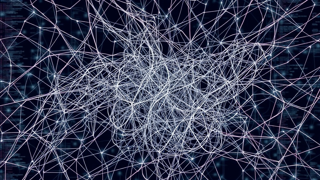 A complex, tangled web representing disorganized ML experiment data