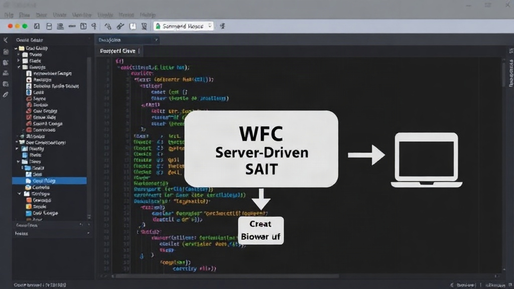 Diagram showing WFC command flow from Perl server to browser runtime