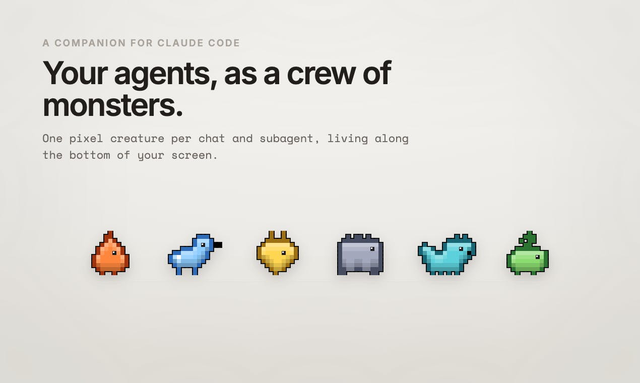 Crew: Tiny Monsters for Claude Code Agents