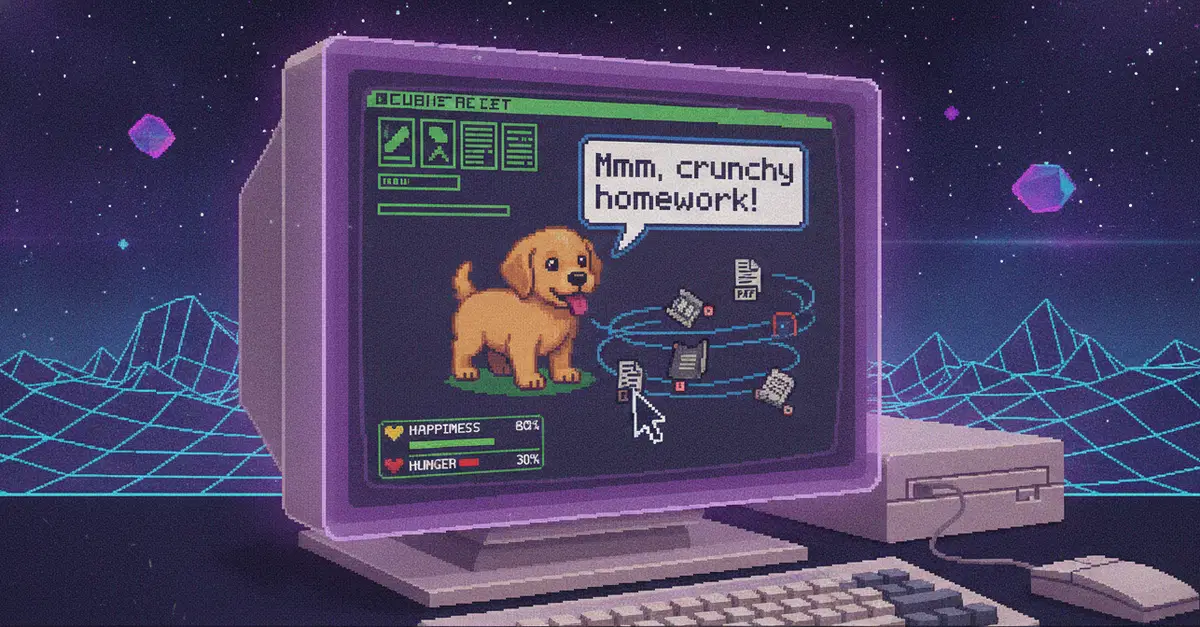 PawBot: AI Desktop Puppy Eats Files, Barks Moods