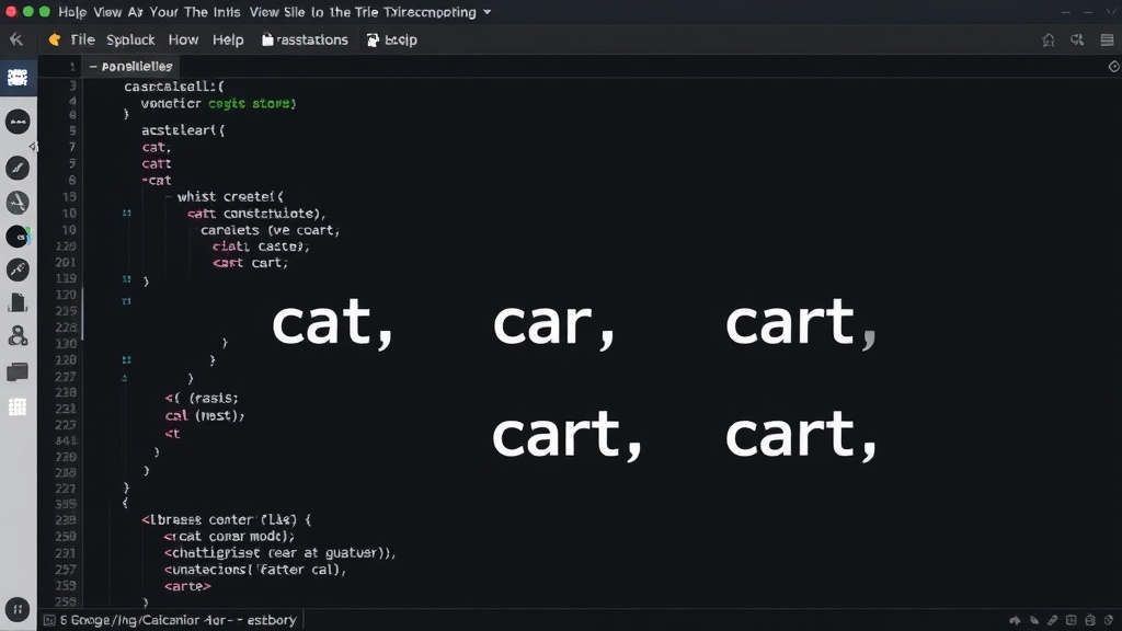 Visual representation of a simple trie storing words like 'cat', 'car', and 'cart'