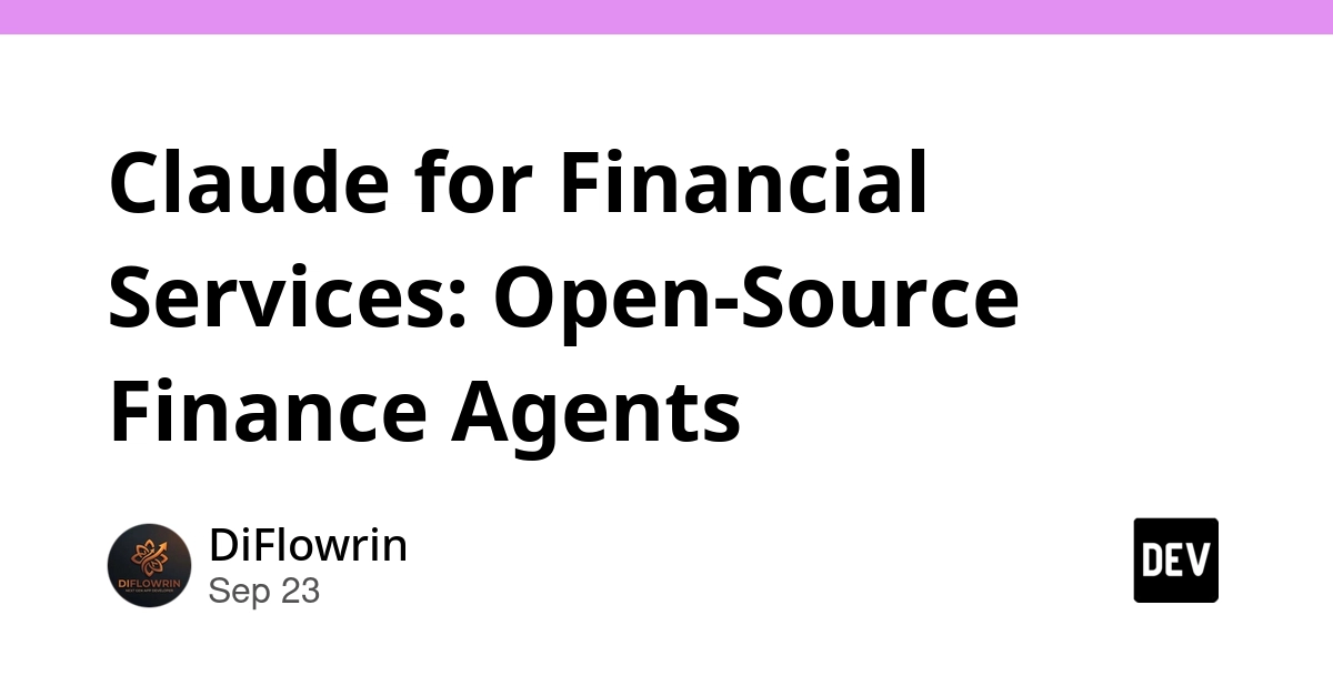 Anthropic Releases Open-Source Claude Agents for Financial Services