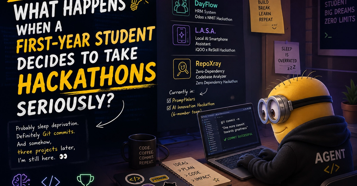 First-Year Student Finds Success in Hackathons, Building AI and HRM Systems