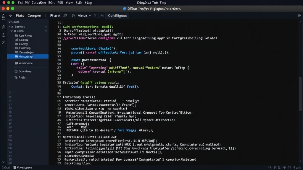diffctx CLI output showing a formatted Git diff for LLM review