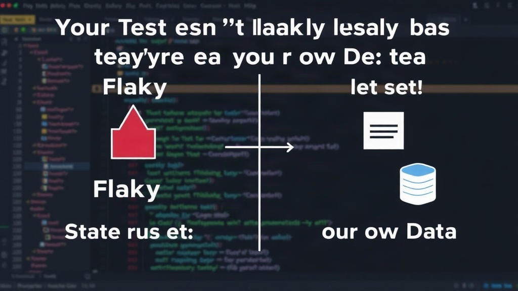 Diagram illustrating the difference between flaky and state-corrupting test failures