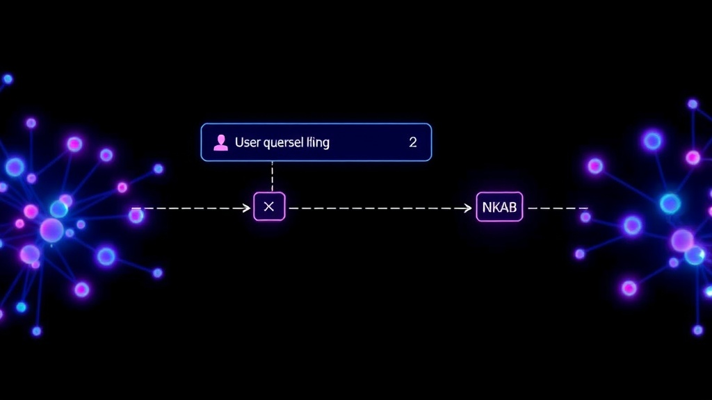 Diagram showing user query entering an intent classifier before routing to different processing paths.
