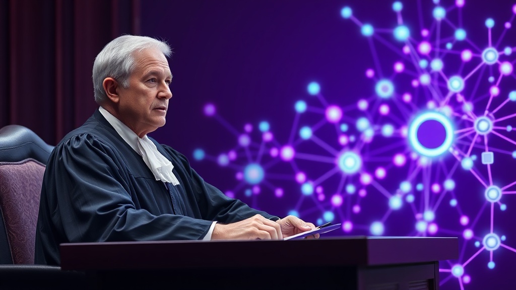 Judge John Koeltl presiding over a court hearing related to AI copyright litigation