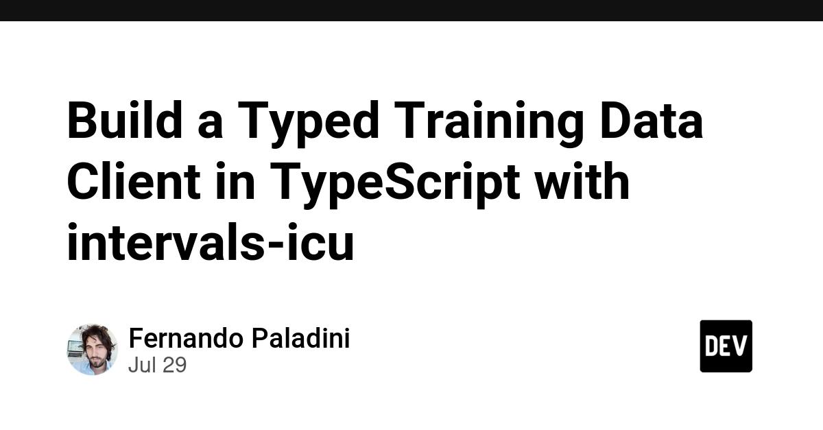 Build Typed API Client in TypeScript with intervals-icu