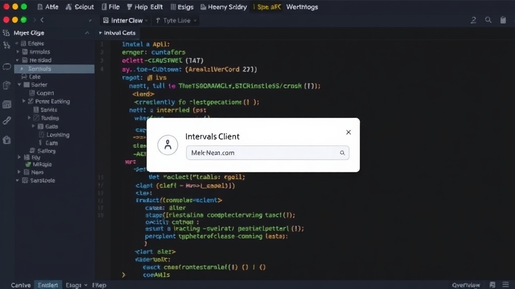 Example of initializing IntervalsClient with an API key or OAuth token