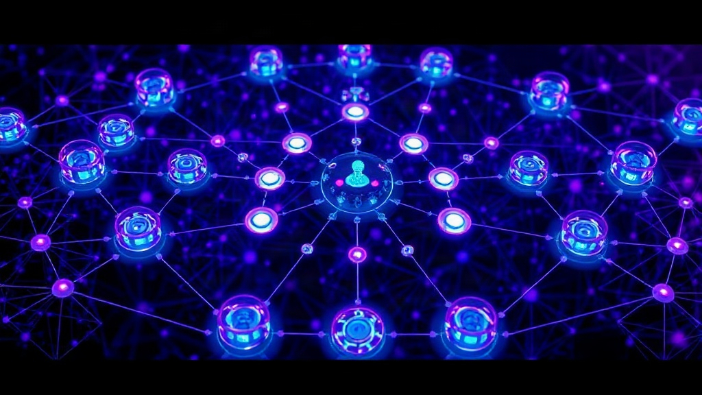 Diagram illustrating multiple specialized AI agents coordinating under a central orchestration system.