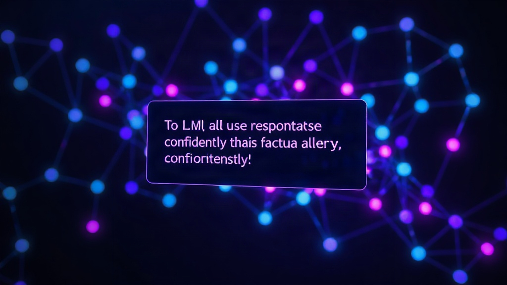 User interface showing an LLM-generated response that contains a factual error presented confidently