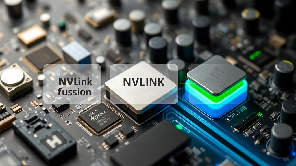 Diagram illustrating Nvidia NVLink Fusion architecture connecting multiple GPUs