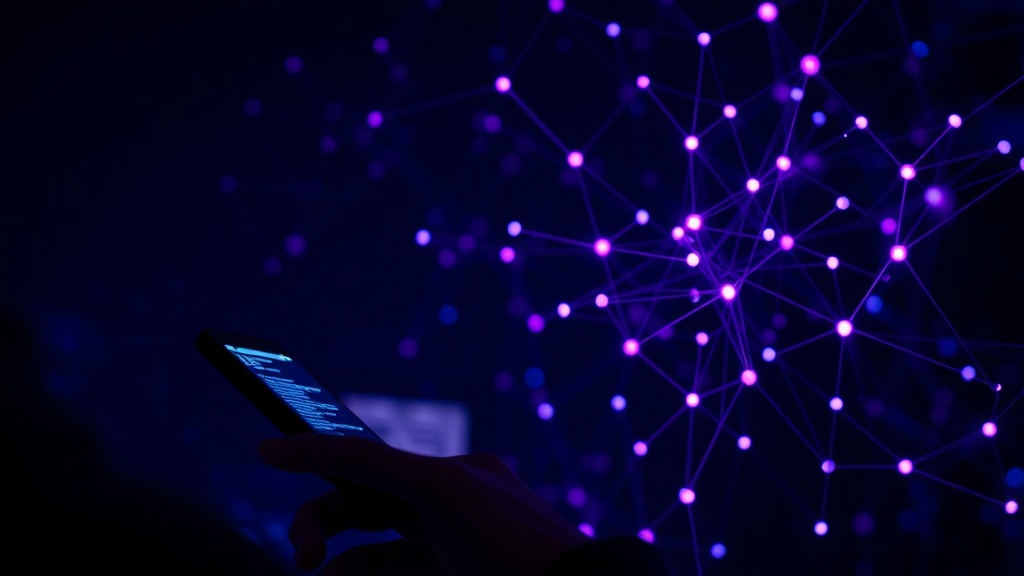 Developer reviewing an AI agent's error logs on a mobile phone screen at night