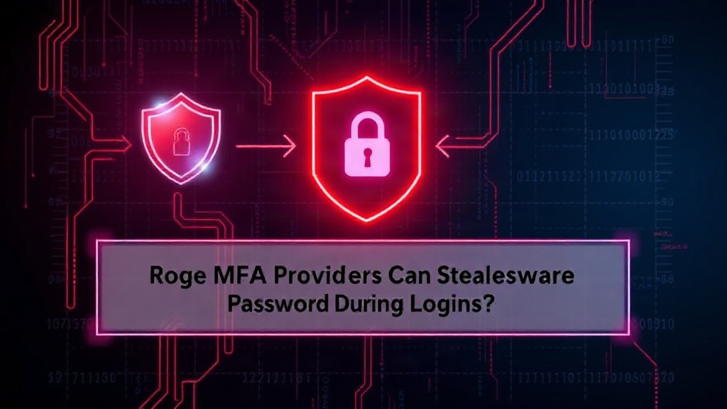 Diagram illustrating the flow of a compromised MFA login process