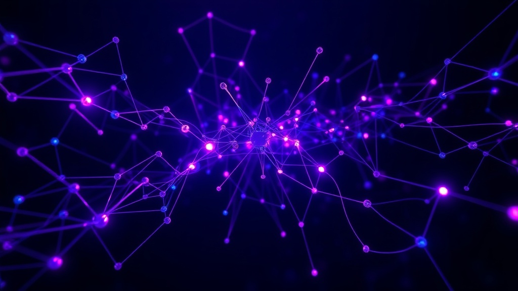A visual representation of a neural network with data flowing forward and errors flowing backward.