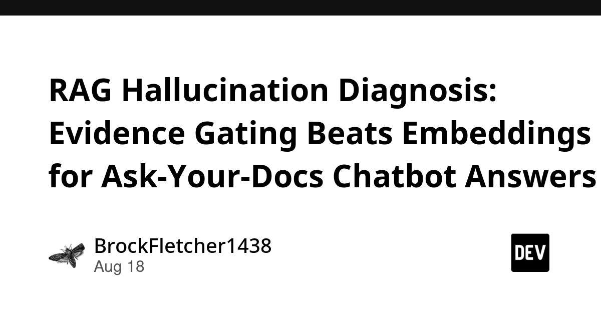 Evidence Gating Outperforms Embeddings for RAG Hallucination Diagnosis
