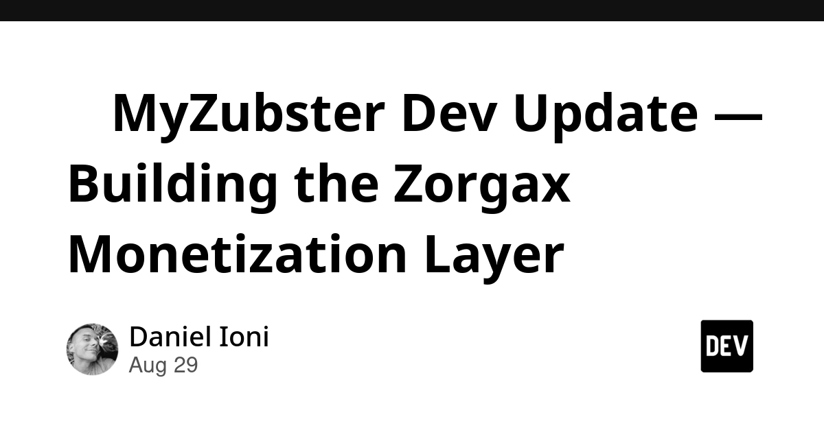 MyZubster Adds Zorgax Monetization Layer for AI Agent Transactions