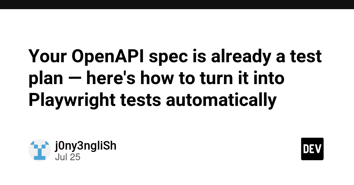 OpenAPI Specs Automate Playwright API Tests, New Tool Shows