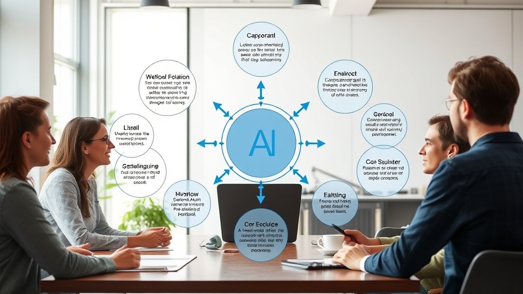 Diagram illustrating the interconnectedness of open-source AI development and its potential benefits.