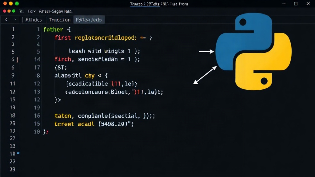 Python code snippet illustrating variable assignment and basic data types