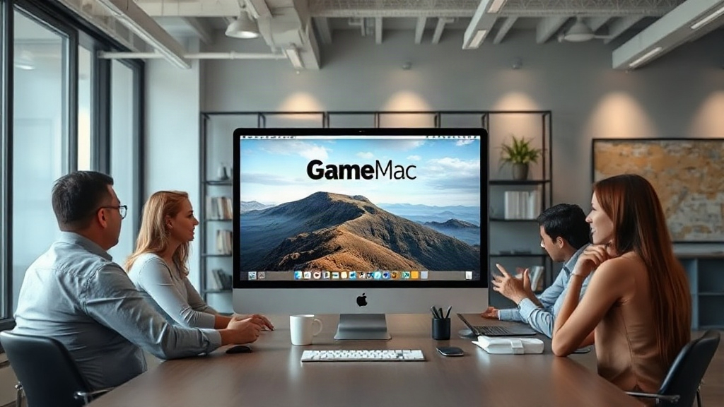 Screenshot of GameToMac interface showing a Windows game launching on macOS