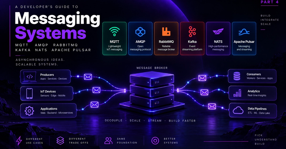MQTT, AMQP, Kafka, NATS, Pulsar: A Comparative Guide to Messaging Systems