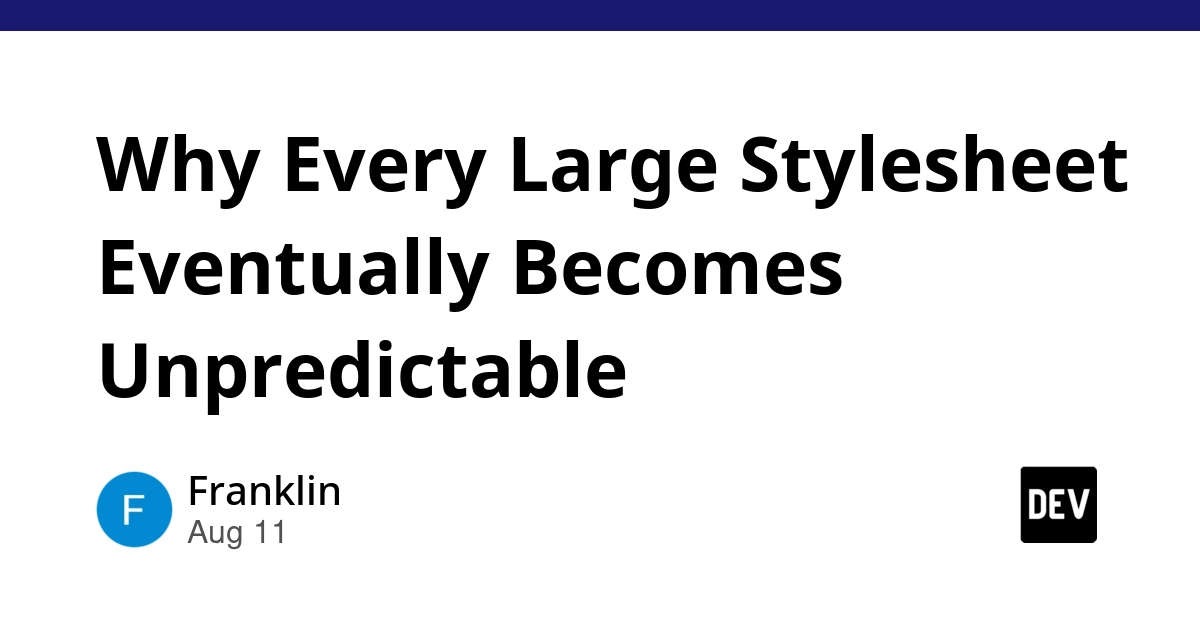 Large Stylesheets Inherit Unpredictability Due to Asymmetric Risk