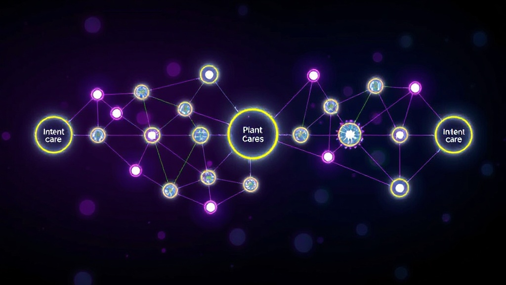 Diagram illustrating the intent-driven pipeline of the Plantcoach AI assistant.