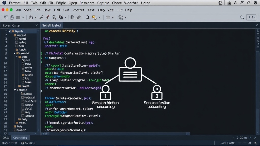 Diagram illustrating a session hijacking attack on a code platform