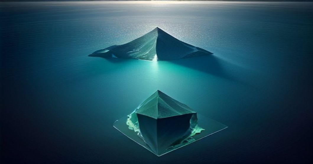 Diagram illustrating the process of extracting geometric features from an island's shape