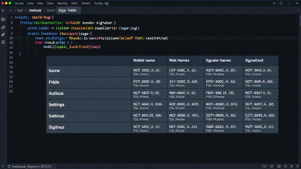 Comparison table showing webhook header names and signature details for multiple providers