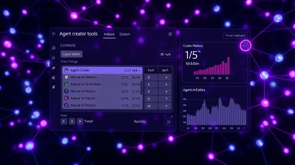 Fable 5 interface showing agent creation tools and usage metrics