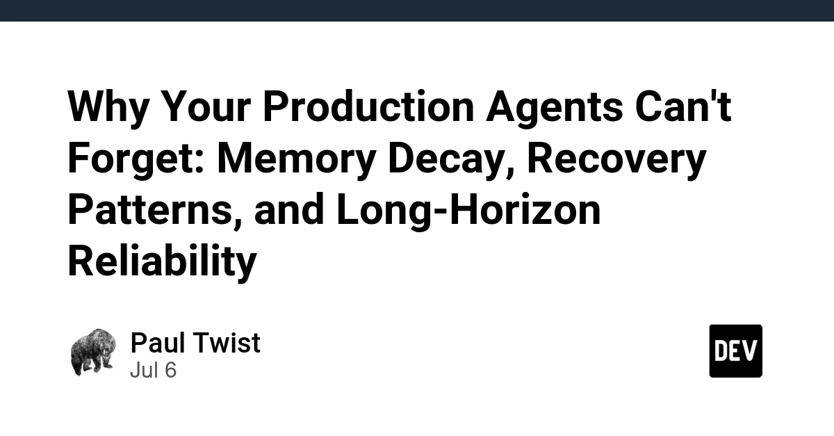 Production AI Agents Hit 'Month-Two Wall' Due to Memory Decay