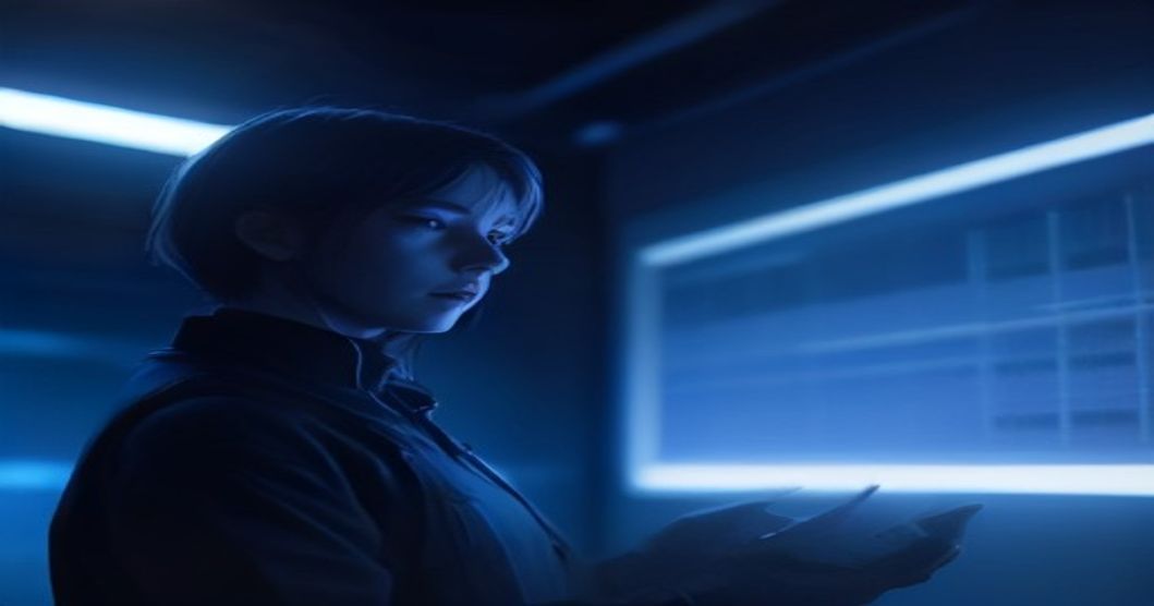 Developer reviewing security advisory data alongside a coded severity label