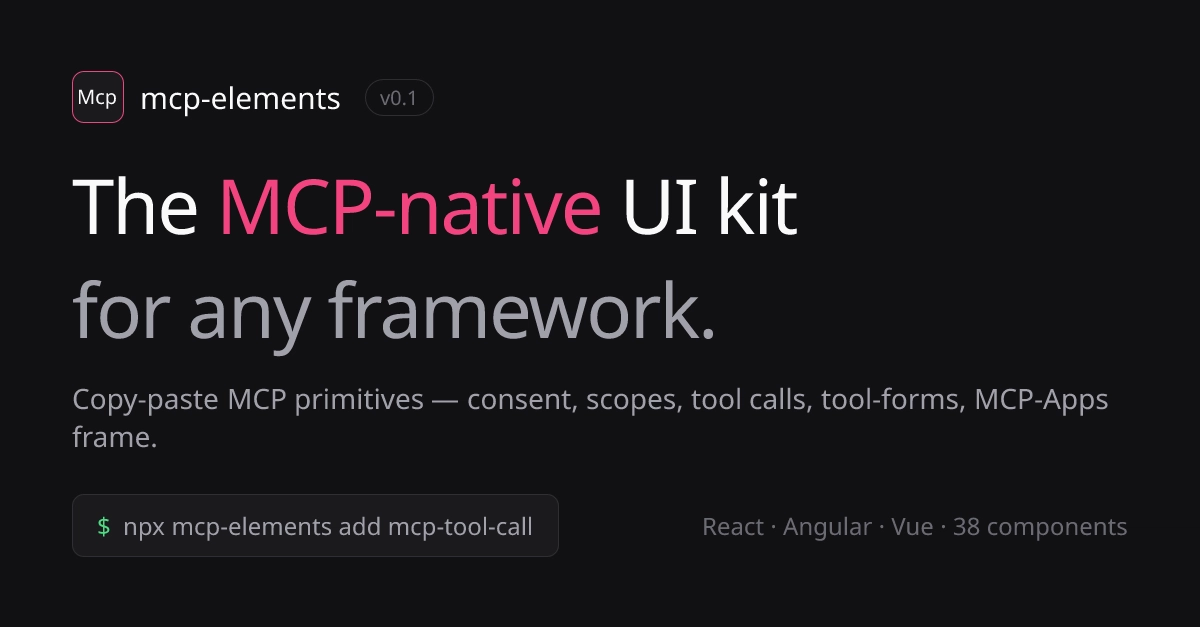 MCP Clients Constantly Rebuild Common UI Components