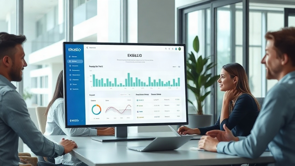 Ekselio application interface demonstrating a streamlined financial dashboard